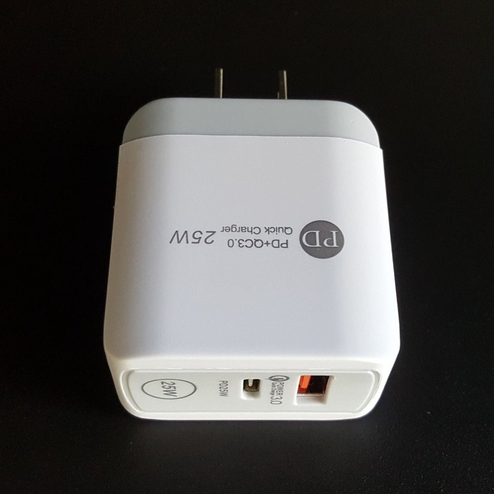 Fast PD Charger Dual Port Type C and USB A QC 3.0 Quick Charge - Picture 6 of 6